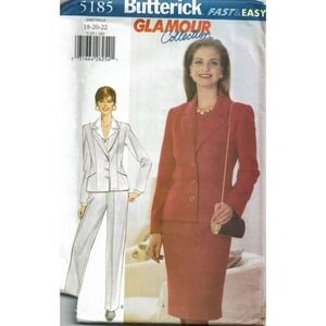 Butterick‎ Sewing Pattern 5185 Jacket Skirt Pants Misses Size 18-22